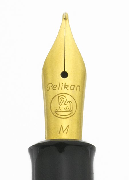 Pelikan M200 Fountain Pen - New Style, Black, Gold Plated Trim